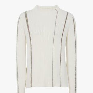 Reiss Naomi Metallic Stripe Jumper NWT